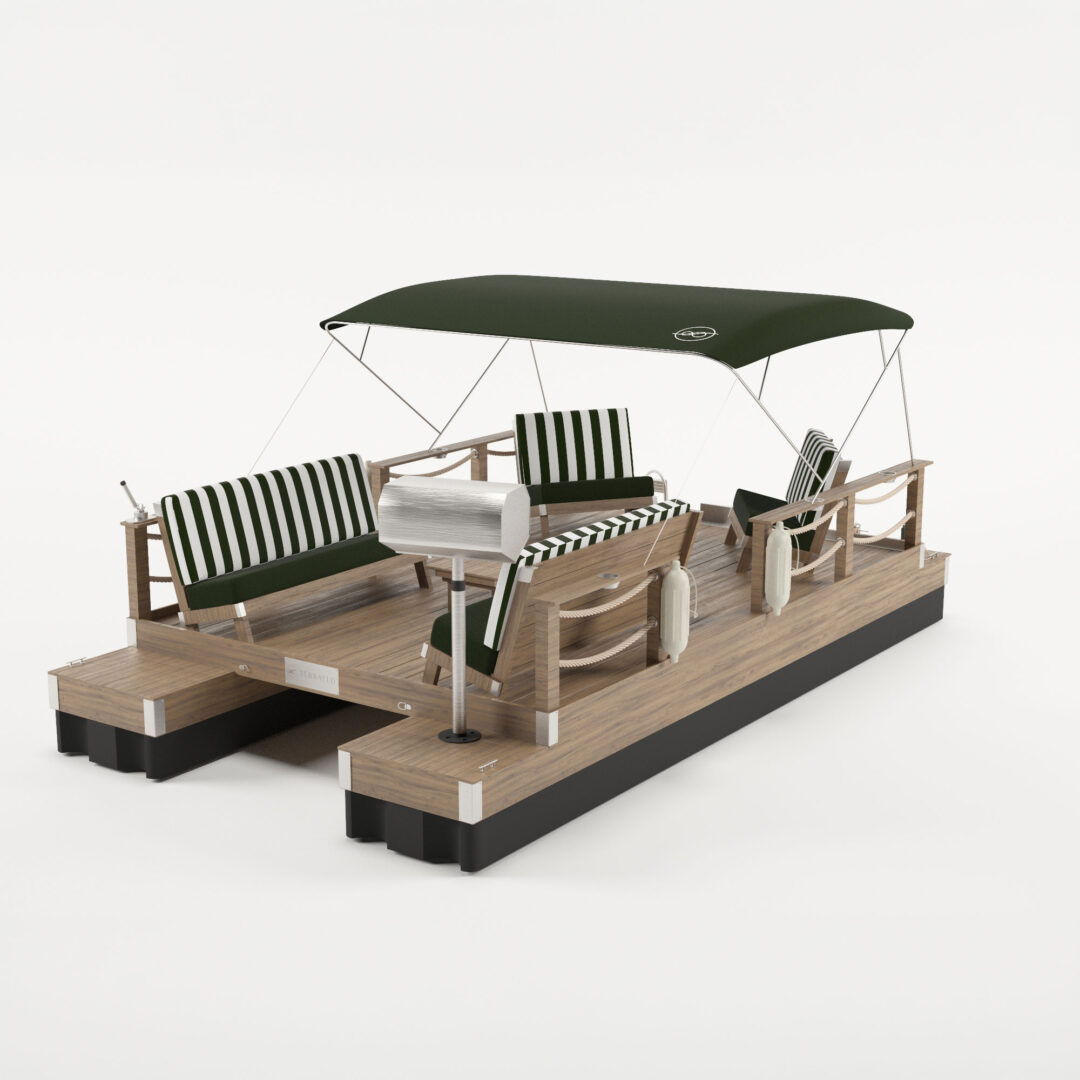 The Captain Supreme Pontoon Dock Boat