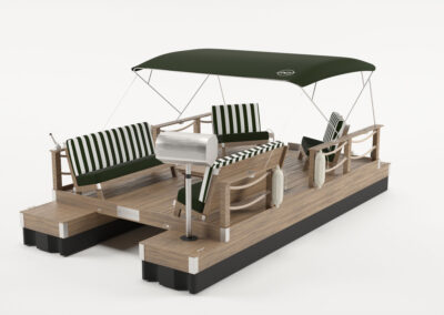 The Captain Supreme Pontoon Dock Boat
