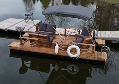 The Captain Supreme Pontoon Dock Boat
