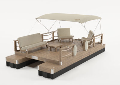 The Nautical Elite Pontoon Dock Boat