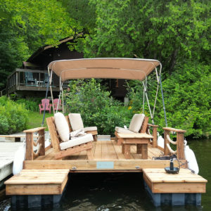 The Nautical Elite Pontoon Dock Boat
